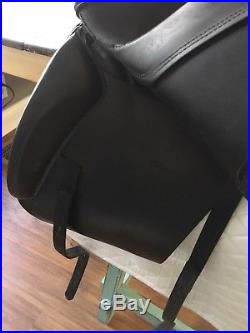 Prestige Roma Dressage Saddle, 17.5, 33. With New Coolmax Girth & Covered Leathers
