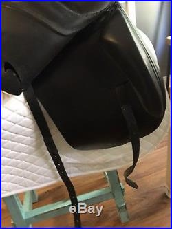 Prestige Roma Dressage Saddle, 17.5, 33. With New Coolmax Girth & Covered Leathers