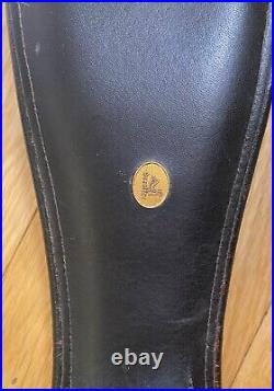 Prestige black leather dressage girth, 31, used