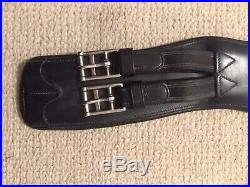 Red Barn Leather Padded Contoured Dressage Girth 30