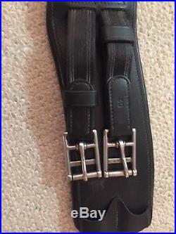 Red Barn Leather contoured Padded Dressage Girth 36