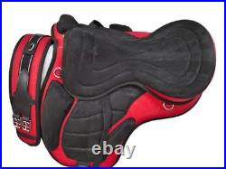 Red/Black Horse Tack Treeless Freemax Synthetic Saddle + Girth (Size-14) Red/Black Horse Tack Treeless Freemax Synthetic Saddle + Girth (Size-14)