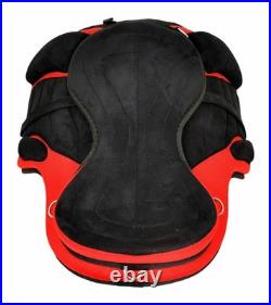 Red Treeless Freemax Synthetic Horse Tack Saddle with Girth Without Panel Red Treeless Freemax Synthetic Horse Tack Saddle with Girth Without Panel