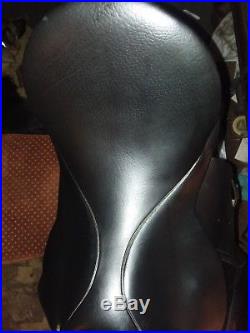 Rembrandt Dressage Saddle 17.5 includes girth, stirrups with Stubben leathers
