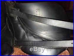 Rembrandt Dressage Saddle 17.5 includes girth, stirrups with Stubben leathers