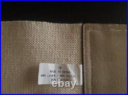 SM Women's Belt 3 Buckle Western Cinch White 20% Leather 40% Cotton 40% Linen