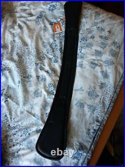 Schockemohle Piaffe Black Leather Straight Padded Dressage Girth 80cm 32 BNWT