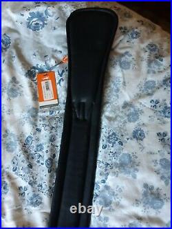 Schockemohle Piaffe Black Leather Straight Padded Dressage Girth 80cm 32 BNWT