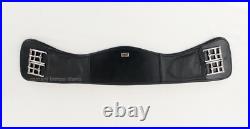 Shaped Padded Dressage Girth in Leather