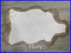 Sheepskin Fur Rug Pelt Red Genuine Leather Throw Seat Cover Home Decor