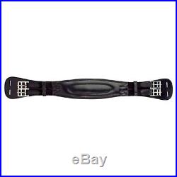 Silverleaf Contoured Padded Dressage Girth with Elastic Ends and Soft Padding