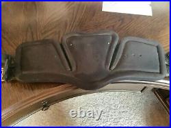 Stubben Equi-Soft Dressage Girth Black Size 55 with removable chest pad euc