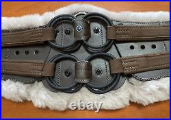 Stubben Equi-Soft Dressage Girth with Removable Lambskin Pad 33.5 /85cm BROWN