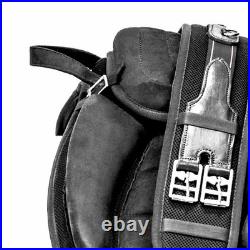 Synthetic All Purpose English Horse Saddle FREEMAX Treeless Suede Tack Size10-18