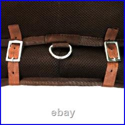 Synthetic All Purpose English Horse Saddle FREEMAX Treeless Suede Tack Size10-18