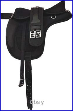 Synthetic FREEMAX All Purpose Horse Saddle English Treeless Suede Tack Size10-18 Synthetic FREEMAX All Purpose Horse Saddle English Treeless Suede Tack Size10-18