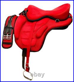 Synthetic Horse Saddle All Purpose English FREEMAX Treeless Suede Tack Size10-18