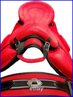 Synthetic Horse Saddle All Purpose English FREEMAX Treeless Suede Tack Size10-18