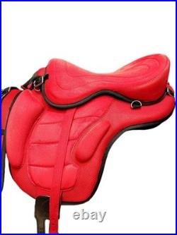 Synthetic Horse Saddle All Purpose English FREEMAX Treeless Suede Tack Size10-18