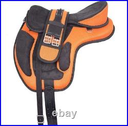 Synthetic Horse Saddle English All Purpose FREEMAX Treeless Suede Tack Size10-18