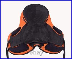 Synthetic Horse Saddle English All Purpose FREEMAX Treeless Suede Tack Size10-18