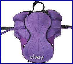 Synthetic Treeless Freemax Horse Saddle with Extra Grip Along with Matching Girt