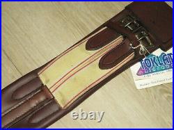 TOKLAT Ainsley Brown Leather English Dressage Girth withElastic Size 30 NWT