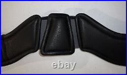 TOTAL SADDLE FIT NEW StretchTec 30 Black Leather Shoulder Relief Dressage Girth