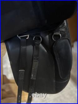 Thorowgood t4 High Wither Dressage Saddle 18 Inch MW