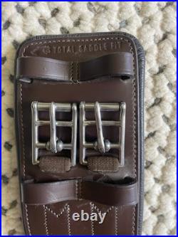 Total Saddle Fit 30 Dressage or Monoflap Shoulder Relief Girth Brown