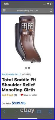 Total Saddle Fit 30 Dressage or Monoflap Shoulder Relief Girth Brown