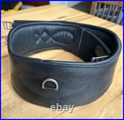 Total Saddle Fit All Leather Girth Black Size 58