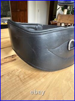 Total Saddle Fit All Leather Girth Black Size 58