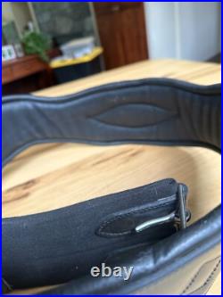 Total Saddle Fit All Leather Girth Black Size 58