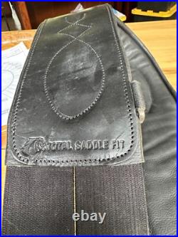 Total Saddle Fit All Leather Girth Black Size 58