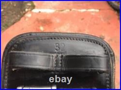 Total Saddle Fit Black Leather Dressage Girth EUC 32