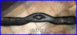 Total Saddle Fit Black Leather Dressage Girth EUC 32