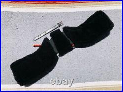 Total Saddle Fit STRETCHTEC Dressage Girth 22 Black Black Fleece Liner