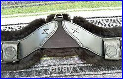 Total Saddle Fit STRETCHTEC Dressage Girth 22 Black with Fleece Liner