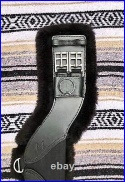 Total Saddle Fit STRETCHTEC Dressage Girth 24 Black with Fleece Liner