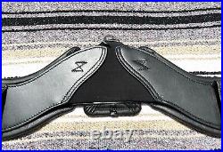 Total Saddle Fit STRETCHTEC Dressage Girth 24 Black with Leather Liner