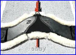 Total Saddle Fit STRETCHTEC Dressage Girth 24 Black with Natural Fleece