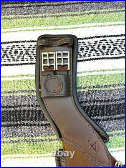 Total Saddle Fit STRETCHTEC Dressage Girth 24 Brown with Leather Liner