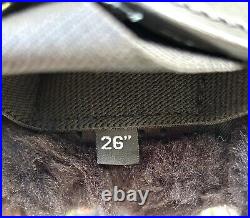 Total Saddle Fit STRETCHTEC Dressage Girth 26 Black with Fleece Liner