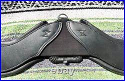 Total Saddle Fit STRETCHTEC Dressage Girth 26 Black with Leather Liner