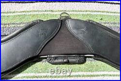 Total Saddle Fit STRETCHTEC Dressage Girth 30 Black with Leather Liner