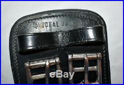 Total Saddle Fit Shoulder Relief Black Leather Dressage Girth 22