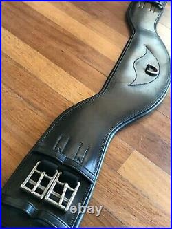 Total Saddle Fit Shoulder Relief Black Leather Girth size 34