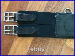 Total Saddle Fit Shoulder Relief Black Leather Girth size 48