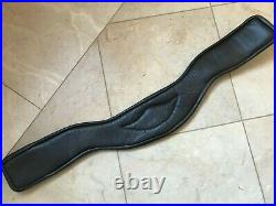 Total Saddle Fit Shoulder Relief Brown All Leather Dressage Girth Size 32